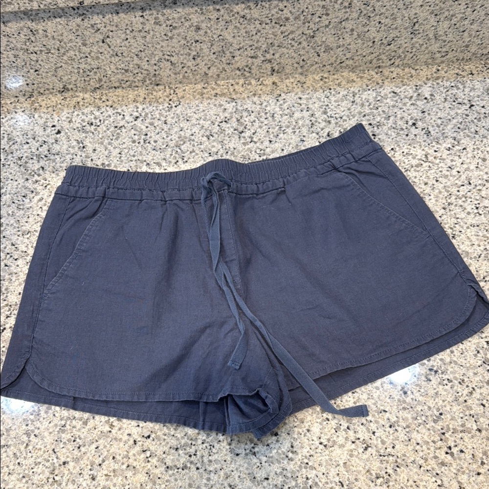 LOFT Gray Athletic Shorts with Elastic Waistband